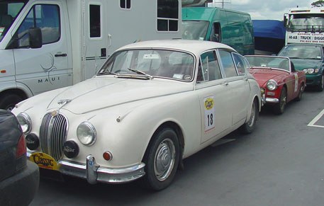 The third trip on the Russell ferry for the jaguar