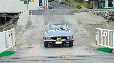 Quick dash onto the Rawene ferry