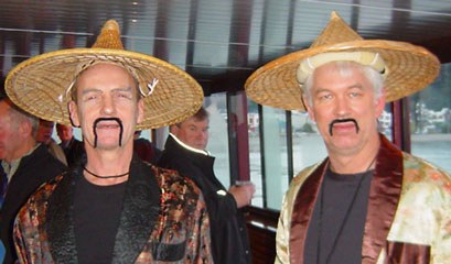 The members of team VW in their 'Gold Rush' theme attire