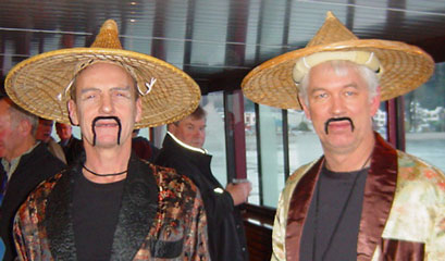 The members of team VW in their 'Gold Rush' theme attire