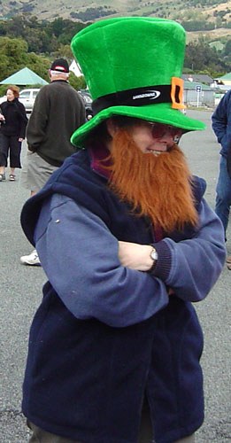 A leprechaun appeared at the start in Akaroa