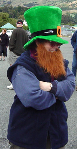 A leprechaun appeared at the start in Akaroa