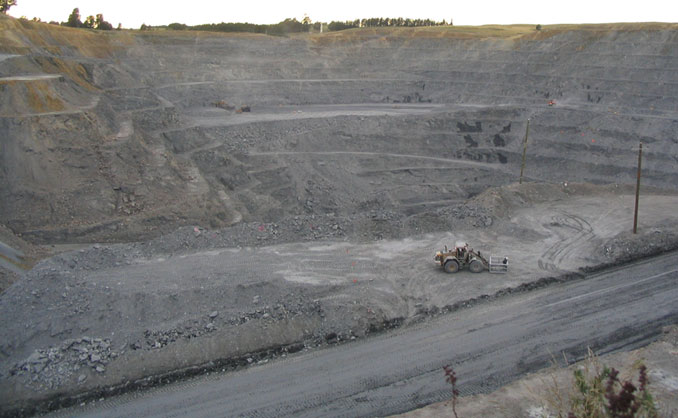 McCraes open cast gold mine
