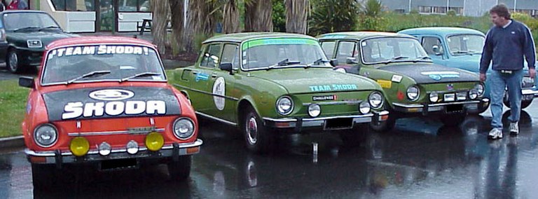 Team Skoda cars