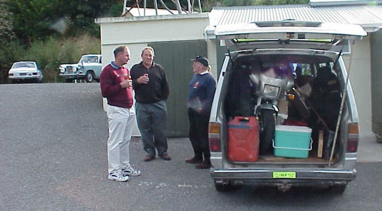 Just in case of breakdowns, this team brought a spare vehicle