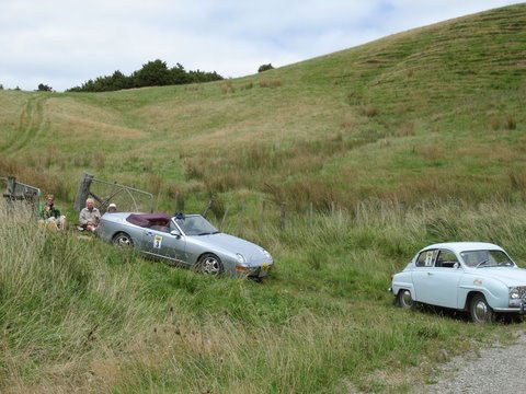 Lunch break on Mangamahoe Central Road