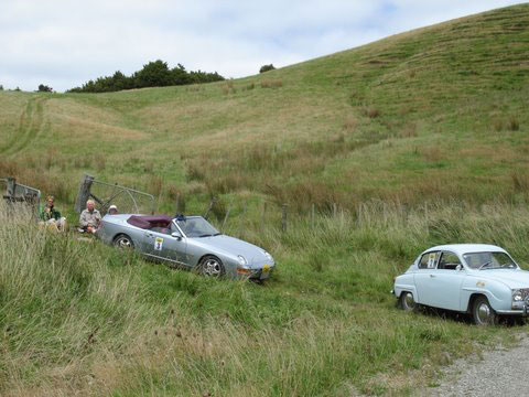 Lunch break on Mangamahoe Central Road