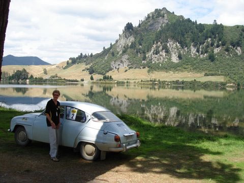 Saab & Lake Waikaremoana