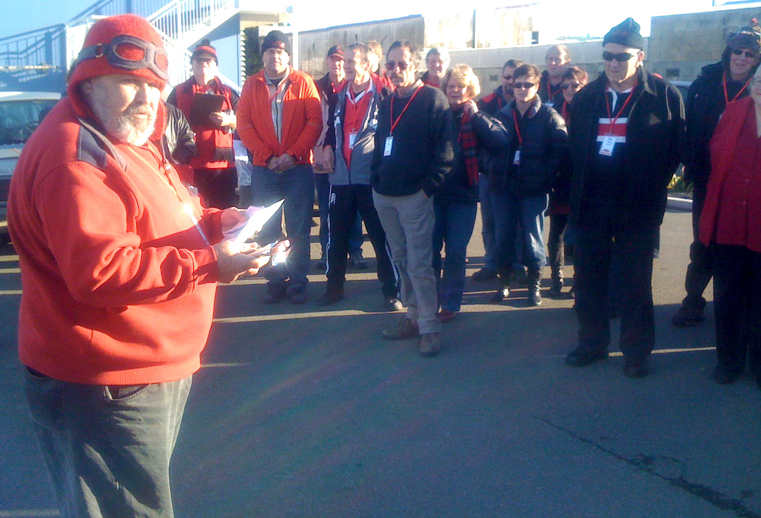 Drivers' briefing on Saturday