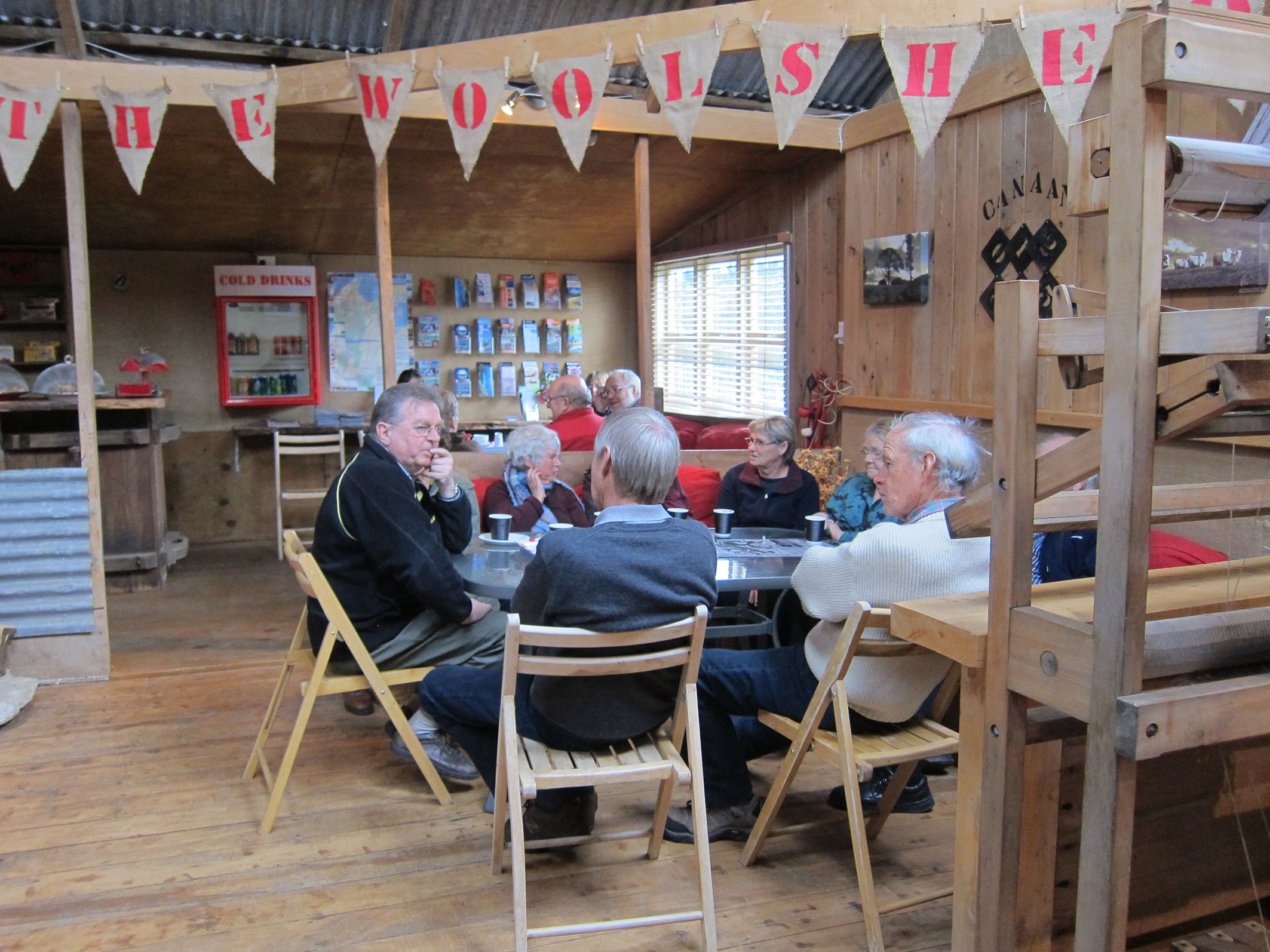 Coffee at The Woolshed Cafe, Takaka