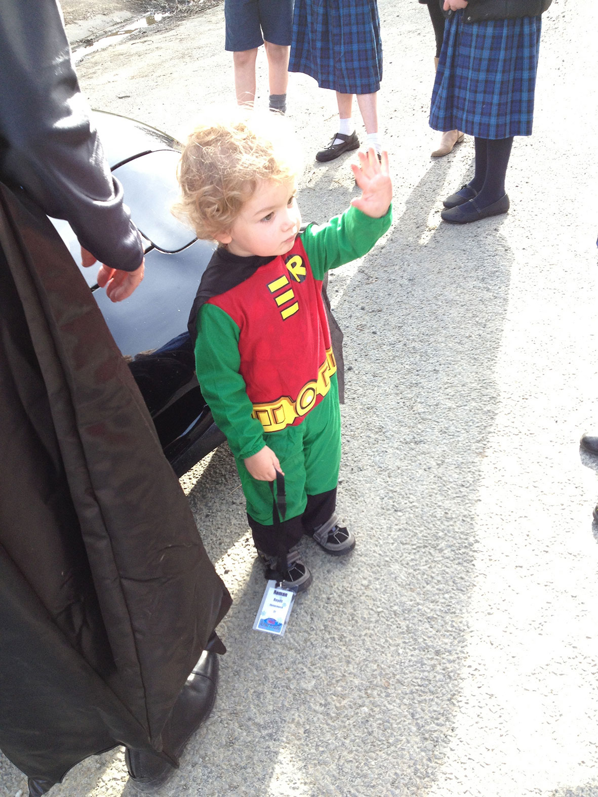 Robin working the crowd