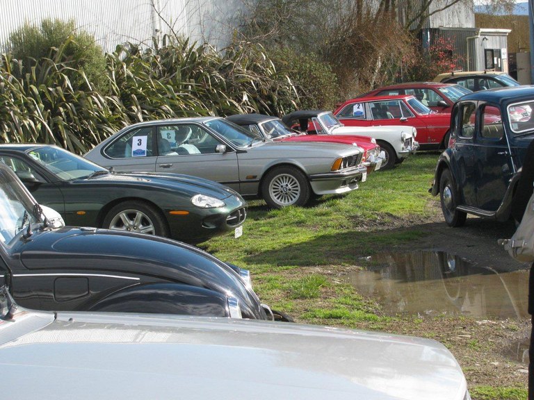 Some cars at the collection